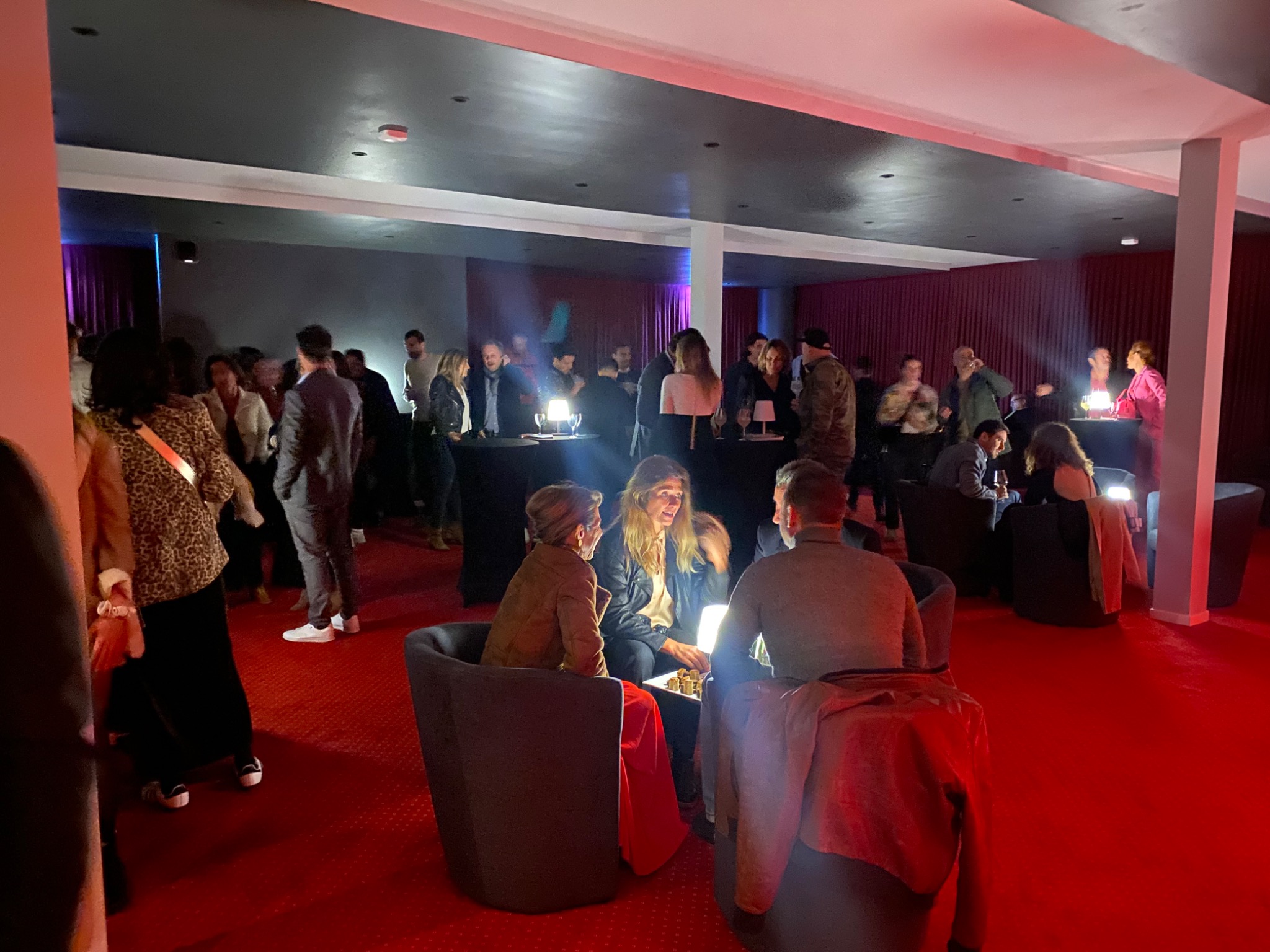 Salon et espace bar